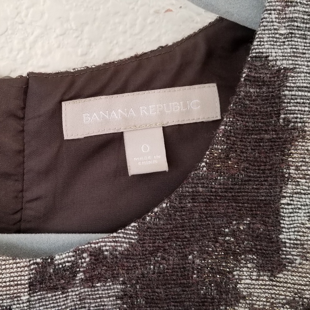 Banana Republic brown grey Sheath Dress size 0 - Picture 3 of 6